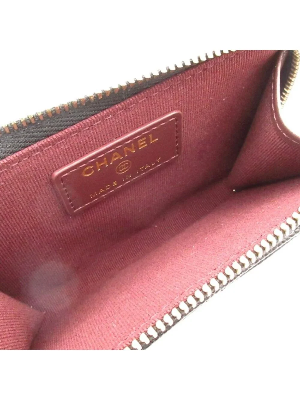 Chanel Coin Case Classic Zip Card Quilted Black